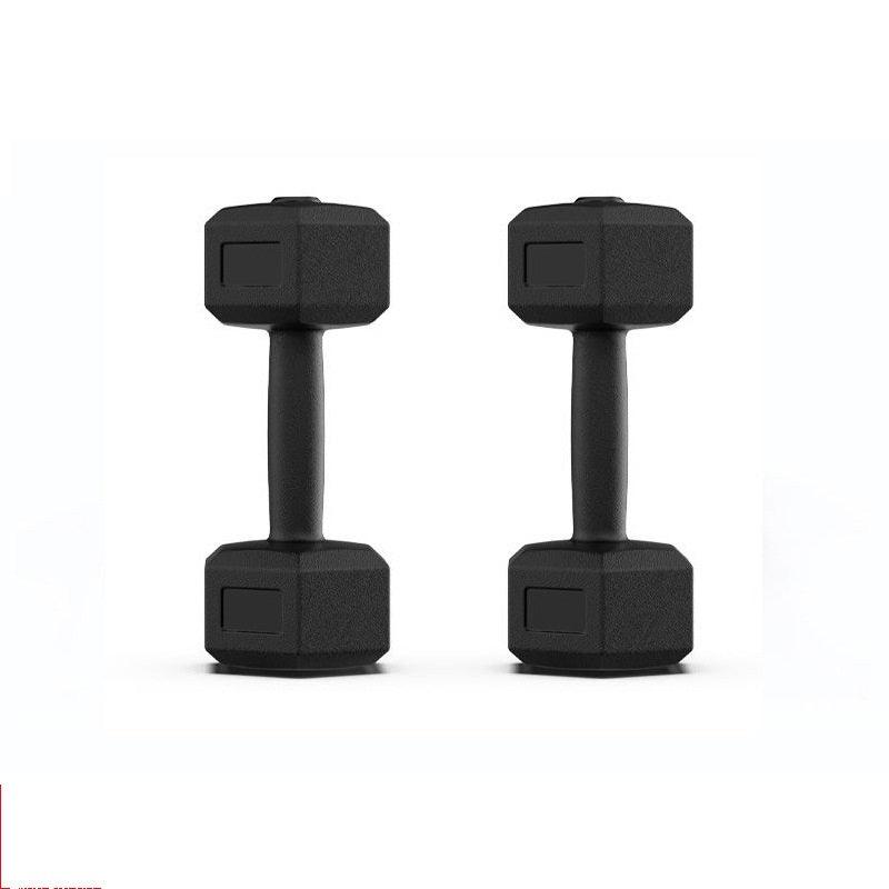 Hexagonal Rubber Dumbbell Set for Men & Women