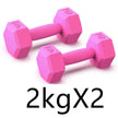 Hexagonal Rubber Dumbbell Set for Men & Women
