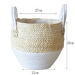 Hand Strawed Flowerpot Basket Fibre Plant Pot