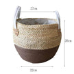 Hand Strawed Flowerpot Basket Fibre Plant Pot