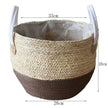 Hand Strawed Flowerpot Basket Fibre Plant Pot