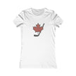 Maple Leaf Hockey Stick Women's T-Shirt - Canadian Hockey Pride - Maple Stick Hockey Co. - Ladies Fit