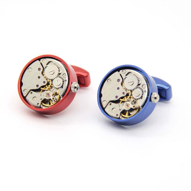 Men's Mechanical Movement Cufflinks – Brass & Electroplated French Shirt Cufflinks | Canada & USA