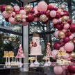Arch Balloon Kit – 10-Inch Latex Balloons for Birthday, Wedding & Party Decoration (Wine Red)