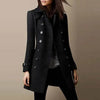 Ladies Spring Winter Long Jacket Wool Trench Coat Winter Workwear