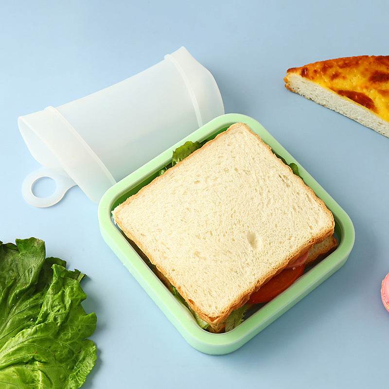 Portable Lightweight Silicone Kids Sandwich Container