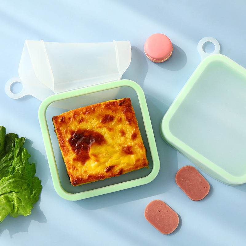 Portable Lightweight Silicone Kids Sandwich Container