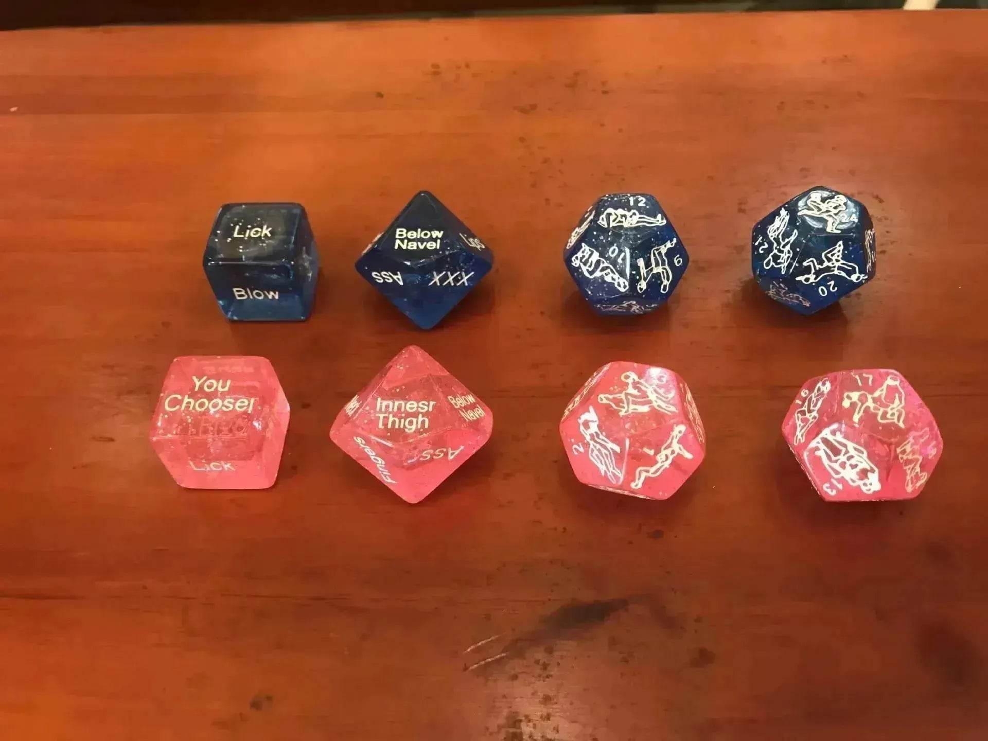 Erotic English Fun Dice Men And Women Flirting Sex Toys