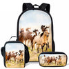 3 in 1 Matching Preschool Backpack Lunchbox Set Stationary Bag