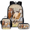 3 in 1 Matching Preschool Backpack Lunchbox Set Stationary Bag