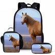 3 in 1 Matching Preschool Backpack Lunchbox Set Stationary Bag