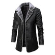 Men’s Plush Fur Suit Jacket with Large Lapel, Winter Warm Luxury Coat
