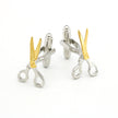 Unisex Golden Scissors Cufflinks – Copper Novelty Personality Cufflinks for Men & Women | Canada & USA