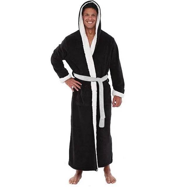 Men's Winter Pajamas – Soft Cotton Long Sleeve Warm Sleepwear