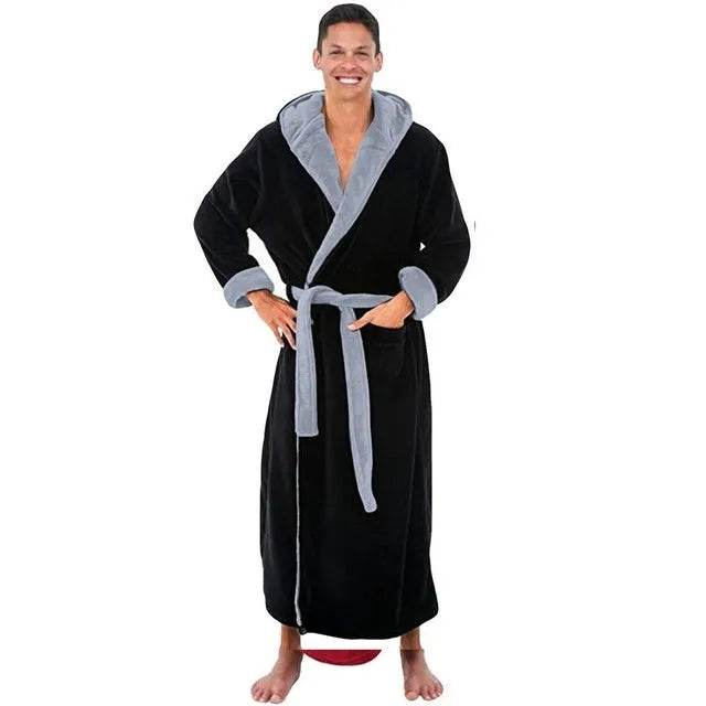 Men's Winter Pajamas – Soft Cotton Long Sleeve Warm Sleepwear