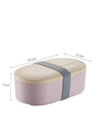 Portable Nordic Style Student Bento Lunch Box with Cutlery