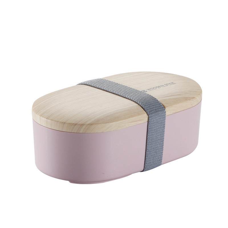 Portable Nordic Style Student Bento Lunch Box with Cutlery