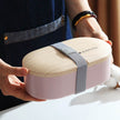 Portable Nordic Style Student Bento Lunch Box with Cutlery