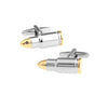 Men's Bullet Style Cufflinks – Alloy Silver Formal Shirt Cufflinks | Canada & USA