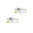 Men's Bullet Style Cufflinks – Alloy Silver Formal Shirt Cufflinks | Canada & USA