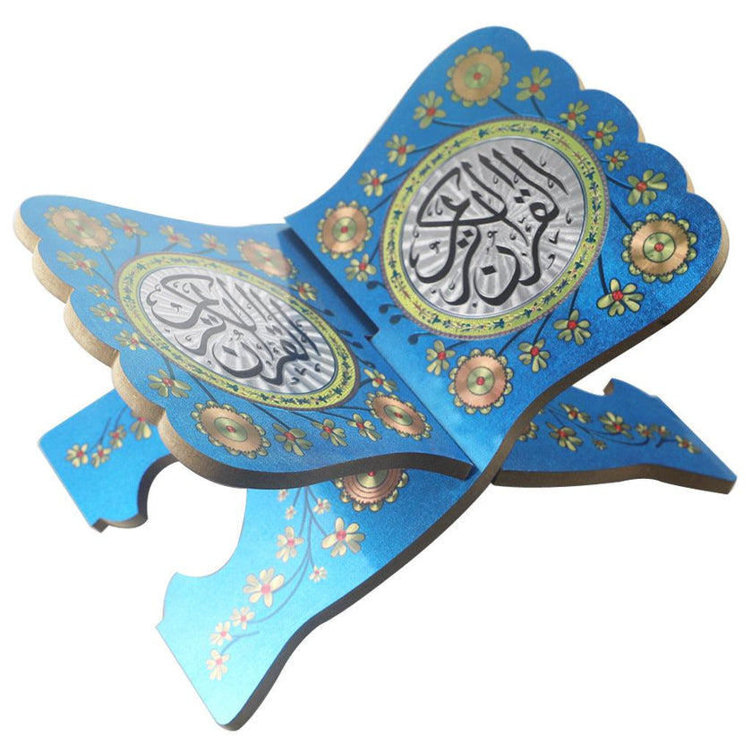 Wooden Eid Mubarak Al-Fitr Bible Book Holder