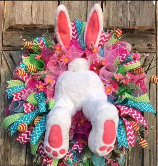 Christmas Bunny Garland Easter Decoration Foam Fruit Mall Living Room Props Ornaments
