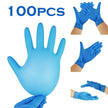 Disposable PVC Protective Gloves 100 Pack – Anti-Static Elastic Non-Allergenic Gloves for Home & Industry
