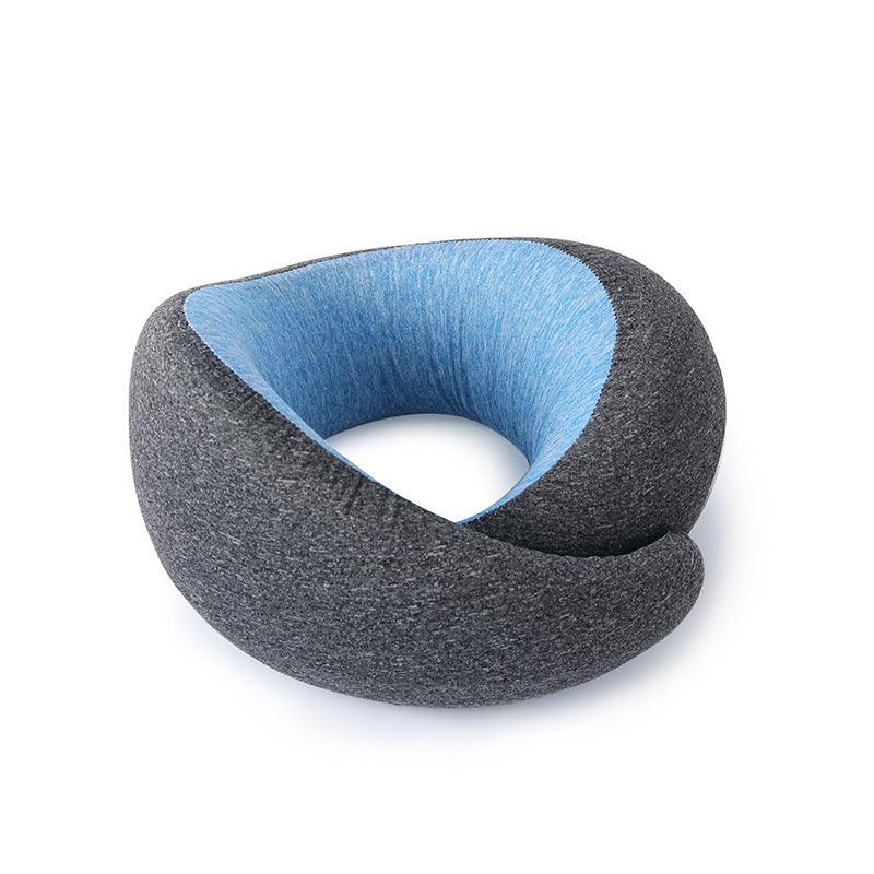 U-Shaped Memory Foam Neck Roll Travel Pillow – Spandex Cover Flight & Car Pillow in 5 Colours