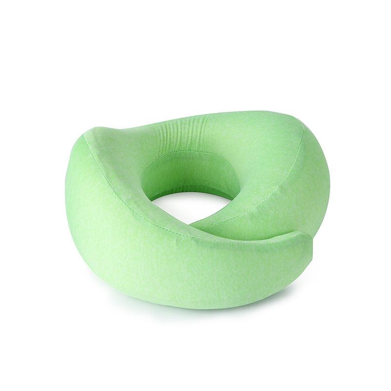 U-Shaped Memory Foam Neck Roll Travel Pillow – Spandex Cover Flight & Car Pillow in 5 Colours