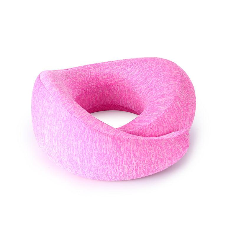 U-Shaped Memory Foam Neck Roll Travel Pillow – Spandex Cover Flight & Car Pillow in 5 Colours