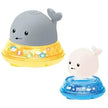 Baby Cute LED Light spray water whale bath toy
