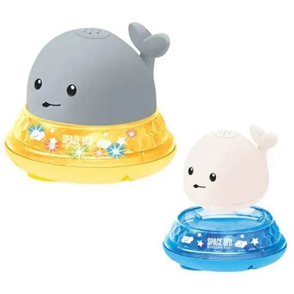 Baby Cute LED Light spray water whale bath toy