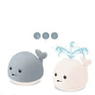 Baby Cute LED Light spray water whale bath toy