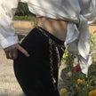 Women's Multilayer Pearl Chain Tassel Waist Chain – Gold Retro Body Jewelry
