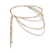 Women's Multilayer Pearl Chain Tassel Waist Chain – Gold Retro Body Jewelry