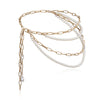 Women's Multilayer Pearl Chain Tassel Waist Chain – Gold Retro Body Jewelry