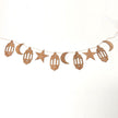 Wooden Crafts Hanging Pendants Eid Mubarak Home Ramadan Decorations