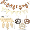 Wooden Crafts Hanging Pendants Eid Mubarak Home Ramadan Decorations