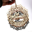 Wooden Crafts Hanging Pendants Eid Mubarak Home Ramadan Decorations