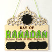 Eid Mubarak Home Decoration Wooden Calendar Listing Ramadan Decor Plaques