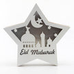 Eid Mubarak Ramadan Gurban Festival Five-pointed Star With LED Lights Decoration