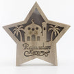 Eid Mubarak Ramadan Gurban Festival Five-pointed Star With LED Lights Decoration