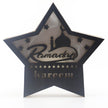 Eid Mubarak Ramadan Gurban Festival Five-pointed Star With LED Lights Decoration