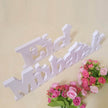 Wood Plastic Letter Ramadan Table Home  Decoration Crafts Eid Mubarak plaques