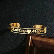 Customized Name Bracelet Personalized Custom Bangles Stainless Steel Jewelry