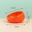 Ceramic Cat Bowl with Angled Mouth – Single & Set Options