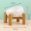 Ceramic Cat Bowl with Angled Mouth – Single & Set Options