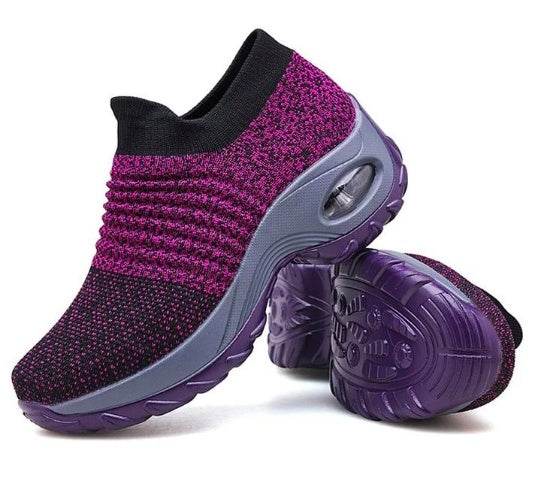 Casual Fashionable Socks Mesh Sneakers No tie sneakers women