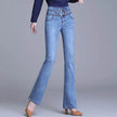 Korean Style Bootcut High-Waisted High Cotton Casual Jeans