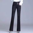 Korean Style Bootcut High-Waisted High Cotton Casual Jeans